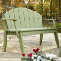 Latitude Run® Boganville Garden Outdoor Bench Wood/Natural Hardwoods in Green | 36.75 H x 81 W x 24 D in | Wayfair 88F23CEEE11745E28A8351D2DE34B41C