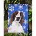 The Holiday Aisle® Winter Snowflakes Holiday 2-Sided Garden Flag, Polyester in Blue | 15 H x 11 W in | Wayfair AB5D8D33F3B24A3BA1C33C078AED6D4F