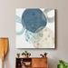 Wrought Studio™ 'Circlet IV' - Wrapped Canvas Print Canvas, Solid Wood in Blue/Brown/Gray | 10 H x 10 W x 1.5 D in | Wayfair