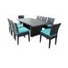 Lark Manor™ Anastase 9 Piece Outdoor Patio Dining Set w/ Cushions Metal | Wayfair DB90CBF3C08C440484B1BD5664F2C106