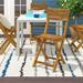 Union Rustic Remillard Acacia Outdoor Dining Side Chair Wood in Brown | 33.75 H x 15.75 W x 20.5 D in | Wayfair 0FB6ECC5B25A4C929AFF5B2B53FE8718