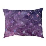 Tucker Murphy Pet™ Byrge Planets Stars Outdoor Dog Pillow Polyester/Fleece in Pink/Blue | 14 H x 42.5 W in | Wayfair