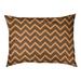 Tucker Murphy Pet™ Chelan Hand Drawn Chevron Pattern Outdoor Dog Pillow Polyester in Pink/Green/Yellow | 7 H x 12 W x 48 D in | Wayfair