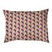 Tucker Murphy Pet™ Chen Skyscrapers Pattern Outdoor Dog Pillow Polyester in Red/Black | 7 H x 50 W x 15.25 D in | Wayfair