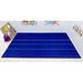 Blue 72 x 48 x 0.25 in Area Rug - Kid Carpet Striped Tufted Area Rug Nylon | 72 H x 48 W x 0.25 D in | Wayfair FE817-22A