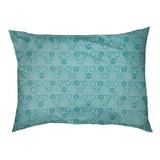 Tucker Murphy Pet™ Chen Classic Circles & Waves Designer Cat Pillow Metal in Green | 30 H x 40 W x 6.5 D in | Wayfair