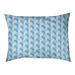 Tucker Murphy Pet™ Chen Skyscrapers Pattern Outdoor Dog Pillow Polyester in Green/Blue | 7 H x 50 W x 15.25 D in | Wayfair