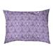 Tucker Murphy Pet™ Chen Hand Drawn Triangles Outdoor Dog Pillow Polyester in Indigo | 7 H x 27.56 W x 19.7 D in | Wayfair