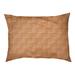 Tucker Murphy Pet™ Cheng Basketweave Stripes Indoor Dog Pillow Polyester/Fleece in Orange/White | 7 H x 50 W x 36 D in | Wayfair