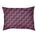 Tucker Murphy Pet™ Cheng Basketweave Stripes Indoor Dog Pillow Polyester/Fleece in Pink/White | 7 H x 50 W x 36 D in | Wayfair