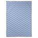 East Urban Home Classic Hand Drawn Chevron Pattern Fleece Blanket Microfiber/Fleece/Microfiber/Fleece in Blue | 50 W in | Wayfair
