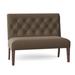 Fairfield Chair Bethany 48" Armless Settee Polyester/Other Performance Fabrics in Brown | 39 H x 48 W x 27.5 D in | Wayfair 5745-40_9508 17_Tobacco