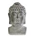 World Menagerie Thomasson Cement Buddha Head Bust Cement in Gray | 10.25 H x 5.5 W x 5.25 D in | Wayfair 35708