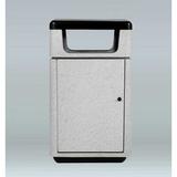 Arlmont & Co. Mccollum 27 Gallon Side Opening Industrial Trash Bin Fiberglass in Gray | 41 H x 26 W x 26 D in | Wayfair