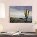 East Urban Home 'Saguaro Cactus at Beach, Cabo San Lucas, Mexico' Photographic Print on Wrapped Canvas Canvas | 12 H x 16 W x 1.5 D in | Wayfair