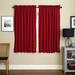 Winston Porter Currahee Twill Curtains Cotton Blend in Red | 63 H in | Wayfair DP-63X52-RP-TW-RR