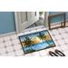 Highland Dunes Palm Tree Non-Slip Indoor Door Mat Synthetics | Rectangle 1'6" x 2' 3" | Wayfair 8551MAT