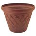Gracie Oaks Musso Composite Pot Planter Composite in Brown | 18 H x 14 W x 14 D in | Wayfair E1A71B09F5104B24AE1C1E56C7308436
