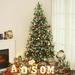 The Holiday Aisle® Artificial Pine Flocked/Frosted Christmas Tree in Green | 82.75 H x 41.25 W in | Wayfair 1B62A57199B342F5A2DE1105C1CAE123
