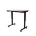 Symple Stuff Westberry Height Adjustable Standing Desk Wood/Metal in Black/Brown | 47.25 W x 29.5 D in | Wayfair STANDE-48-BK/DW