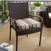 Red Barrel Studio® Indoor/Outdoor Sunbrella Dining Chair Cushion in Red/Blue | 3 H x 20 W x 20 D in | Wayfair WFCS2792