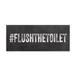 East Urban Home #Flushthetoilet Hashtag - Textual Art Print Canvas/Metal in Black/White | 7 H x 17 W x 0.5 D in | Wayfair WRP-1116_wd_7x17