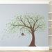 Zoomie Kids Large Windy Tree w/ Birdhouse Wall Decal Vinyl in Brown/Gray/Green | 77 H x 108 W in | Wayfair 63D2F0EDA1D0419289D774EED397E7D2