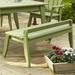 Latitude Run® Boganville Picnic Outdoor Bench Wood/Natural Hardwoods in Brown/Green/White | 22 H x 55.5 W x 24 D in | Wayfair