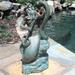 HomeStyles Life's a Beach Poseidon Ruler of the Sea Mermaid on Nautical Rock Statue Concrete/Stone in Gray/Green | 15 H x 7.5 W x 6 D in | Wayfair