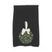 The Holiday Aisle® Rami Mistletoe Me Hand Towel Polyester in Brown | Wayfair HLDY7531 37694718