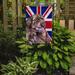 The Holiday Aisle® English Union Jack British Flag 2-Sided Garden Flag, Polyester in Blue/Brown | 15 H x 11 W in | Wayfair