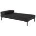 Nuevo Tufted Armless Chaise Lounge Polyester/Wood in Black | 16 H x 38.5 W x 76.8 D in | Wayfair HGSC640