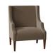 Wingback Chair - Fairfield Chair Bixby 34.5" Wide Wingback Chair Polyester/Other Performance Fabrics in White/Brown | Wayfair