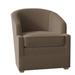 Barrel Chair - Fairfield Chair Manning 29" Wide Barrel Chair Leather/Fabric in Gray | 32 H x 29 W x 32 D in | Wayfair 6118-01_9508 61_Hazelnut