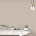 Gracie Oaks Ardzan Grasscloth Effect 33' L x 21" W Smooth Wallpaper Roll Non-Woven in White/Brown | 21 W in | Wayfair