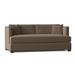 Fairfield Chair Anson 79.5" Tuxedo Arm Sofa w/ Reversible Cushions, Wood in Red/Brown | 34 H x 79.5 W x 41 D in | Wayfair