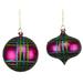 The Holiday Aisle® 2 Piece Ornament Set Plastic in Pink | 3 H x 3 W x 3 D in | Wayfair DDF16F2A40ED42619B47C572B47A35CA