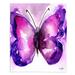 East Urban Home Watercolor Butterfly 31 Soft Sherpa Blanket Microfiber/Fleece/Microfiber/Fleece | 51 W in | Wayfair