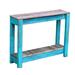 Longshore Tides Nessa Solid Wood Console Table Wood in Blue | 10 D in | Wayfair 3FF037CD4CD24C1981CE1D5F8889F4C5