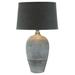 World Menagerie Morcant 30.5" Table Lamp Ceramic/Linen in Gray | 30.5 H x 18 W x 18 D in | Wayfair C4C90636744F496BB53A2CB95556F909