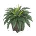 Latitude Run® 12" Artificial Fern Plant in Planter Silk/Wood/Plastic in Gray | 25 H x 26 W x 26 D in | Wayfair B0B48DA6FED64FE8BF51EC607FAB93B7