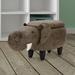 Zoomie Kids Critter Sitters Elephant Storage Ottoman Polyester in Brown | 16 H x 26 W x 14 D in | Wayfair 6D70765A4E6540D984EDC42CB556BD51