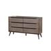 Corrigan Studio® Vandervoort 6 Drawer Double Dresser Wood in Black | 35.88 H x 58 W x 17 D in | Wayfair 3BC4C82215E847E38380DC16D48CE00C