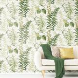 Bayou Breeze Jillian Fern Forest 10' L X 72" W Peel & Stick Wall Mural Vinyl in Green/White | 72 W in | Wayfair 631D5746B01345EC81A83C30830363AA