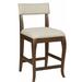 Red Barrel Studio® Bohannon Bar & Counter Stool Wood/Upholstered in Brown/Gray | 39 H x 18 W x 22 D in | Wayfair E72AAA2B1D25457E84ED577771D6971A