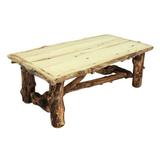 Millwood Pines Lavigne Solid Wood Coffee Table Wood in Brown | 18 H x 48 W x 24 D in | Wayfair 5C9A164C8F2E40EF99823D60DB198CD0