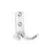 Charlton Home® Demetris Coat & Hat Hook w/ 2 Horizontal Hooks Metal in Gray | 2.75 H x 2.5 W x 2.25 D in | Wayfair 99AB58C62F374AA888DFC36ECE01E2E3