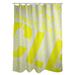 ArtVerse Rain Cites City Barhood Districts Single Shower Curtain Polyester in Gray/Yellow | 74 H x 71 W in | Wayfair CIT040-SCDGSC