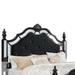 Rosdorf Park Faringdon Tufted Solid Wood & Upholstered Platform Bed Upholstered in Black | 70 H x 67 W x 90 D in | Wayfair
