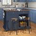 Trent Austin Design® Justina 48" Wide Kitchen Island w/ Stools Wood in Blue | 36.5 H x 48 W x 31.5 D in | Wayfair F56E2ED2FBBD4CBCA8025AB65095F675
